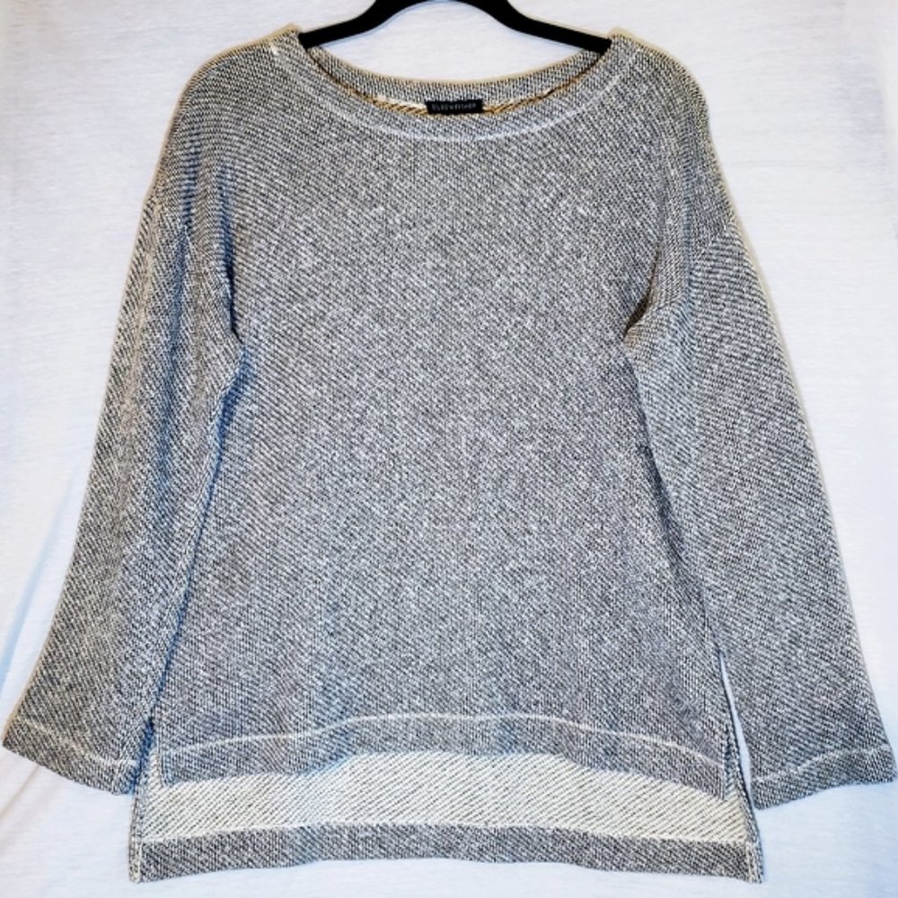 Eileen Fisher Organic Cotton Long Sleeve Hi Lo XS